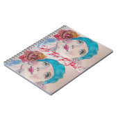 Carnet Fille Avec Rose Rouge Beret Soyez De Véritables Fi (Côté gauche)