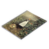 Carnet Fille avec un panier de légumes dans un jardin (Côté gauche)