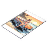 Carnet Fille avec voiture de sport (Côté gauche)