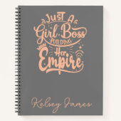 Carnet Fille Boss Construire Son Empire Personnalisé (Devant)