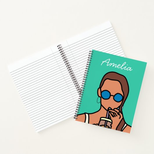 Carnet Fille bubble thé ado moderne (Intérieur)