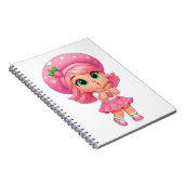 Carnet Fille Chibi Mignonne aux Fraises (Côté Droit)
