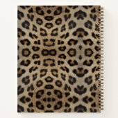 Carnet Fille chic léopard fourrure poster de animal motif (Dos)