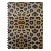 Carnet Fille chic léopard fourrure poster de animal motif (Devant)