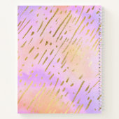 Carnet Fille Chic rose et or glam (Dos)