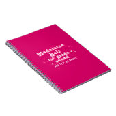 Carnet Fille Classe Rose Nom de l'enseignant Équipe Équip (Côté Droit)