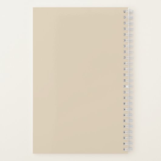 Carnet Fille Classy Nom Beige (Verso)
