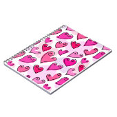 Carnet Fille Coeurs Roses Cute Romantic Valentines Day (Côté gauche)