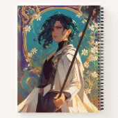 Carnet Fille d'anime de fantasy Magie (Dos)