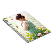 Carnet Fille Dans Le Jardin D'Été (Côté Droit)