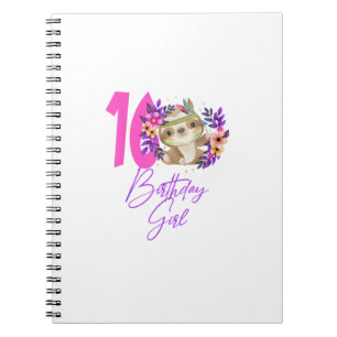 Carnet Fille De 16 Ans Anniversaire Mignonne 16e Annivers