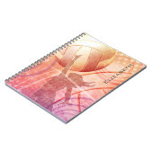 Carnet Fille de coucher de soleil Beach volleyball person (Côté gauche)