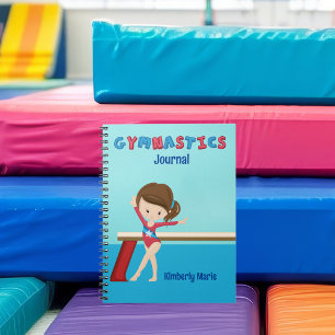 Carnet Fille de gymnastique Mignonne Gymnaste personnalis
