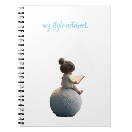Carnet Fille de la Lune Rêveuse – Journal Céleste (Devant)