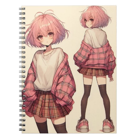 Carnet Fille de l'école d'anime (Devant)
