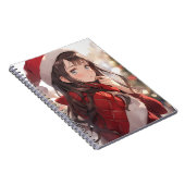 Carnet Fille de Noël Anime (Côté Droit)