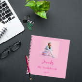 Carnet Fille de photo rose