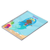 Carnet Fille de sirène afro-américaine mignonne enfants p (Côté gauche)