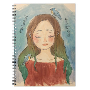 Carnet Fille des Merles Bleus N'envole Pas