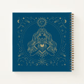 Carnet Fille d'or céleste et mystique (Dos)