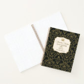 Carnet Fille du Roi Damassé Or Noir (Intérieur)