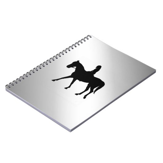 Carnet Fille en argent du cheval (Côté gauche)