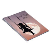 Carnet Fille En Flèche Avec Lune (Côté Droit)