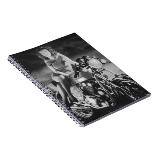 Carnet Fille En Moto (Côté Droit)