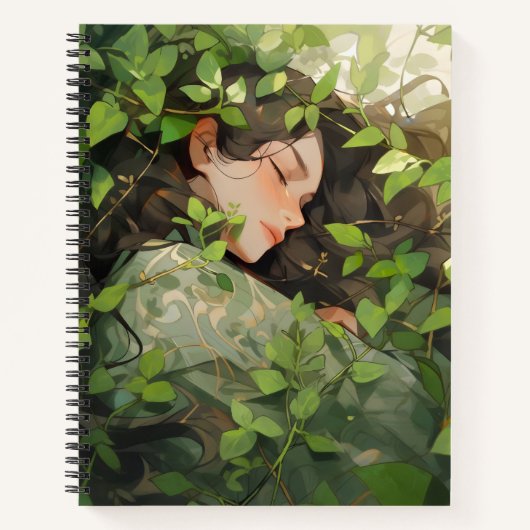 Carnet Fille endormie dans l'anime de la forêt (Devant)
