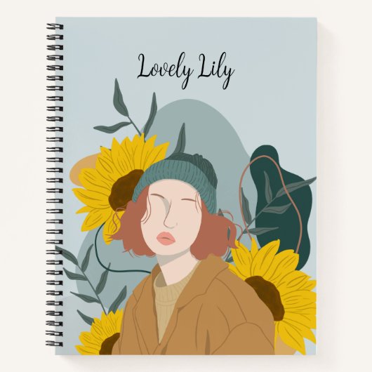 Carnet fille ensoleillée (Devant)