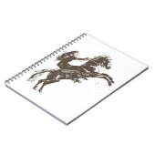 Carnet Fille équestre - Cheval de selle (Côté gauche)