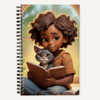 Carnet Fille et chat