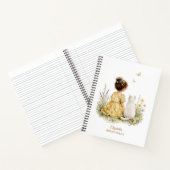 Carnet Fille et chat blanc (Intérieur)