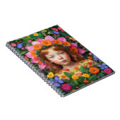 Carnet Fille et Fleurs (Côté Droit)