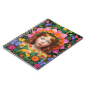 Carnet Fille et Fleurs (Côté gauche)