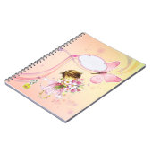 Carnet Fille et fleurs (Côté gauche)