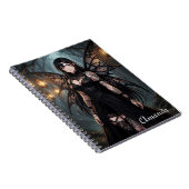 Carnet Fille fée d'anime gothique dans une forêt enchanté (Côté Droit)