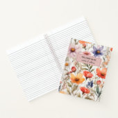 Carnet Fille Fleurs sauvages floraux | Conception personn (Intérieur)