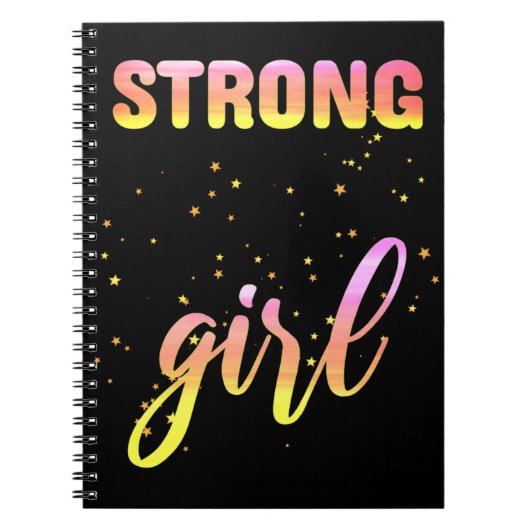 Carnet Fille Forte Pastel Star (Devant)