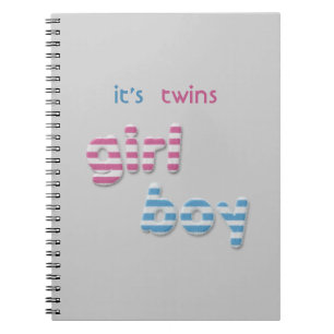 Carnet fille & garçon flous