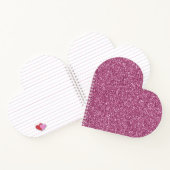 Carnet Fille Glitzy Parties scintillant rose (Intérieur)