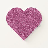 Carnet Fille Glitzy Parties scintillant rose (Dos)