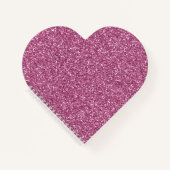 Carnet Fille Glitzy Parties scintillant rose (Devant)