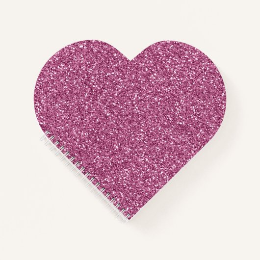 Carnet Fille Glitzy Parties scintillant rose (Devant)