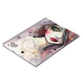 Carnet Fille gothique avec cœurs Art (Côté gauche)
