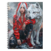 Carnet Fille gothique et loup (Devant)