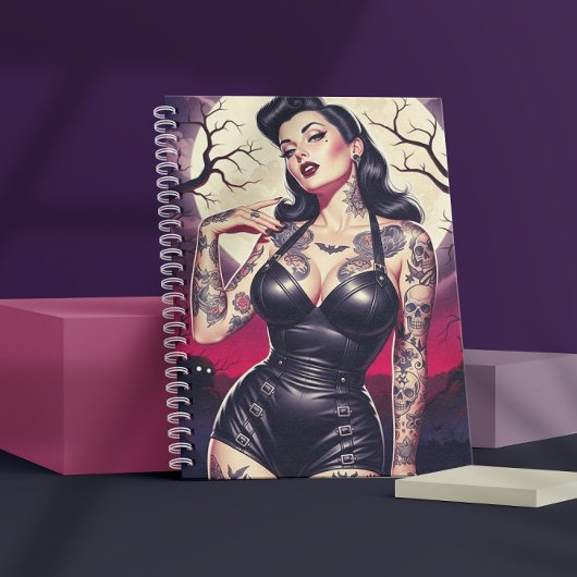 Carnet Fille gothique rétro