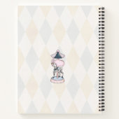 Carnet Fille Harlequin Rose École de Cirque  (Dos)