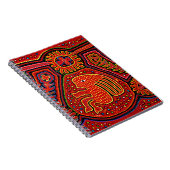 Carnet Fille indienne Kuna à bicyclette (Côté Droit)