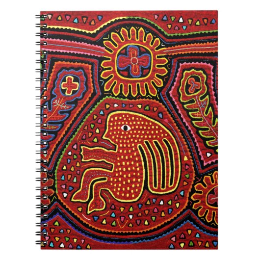 Carnet Fille indienne Kuna à bicyclette (Devant)